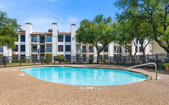 Shimmering swimming pool